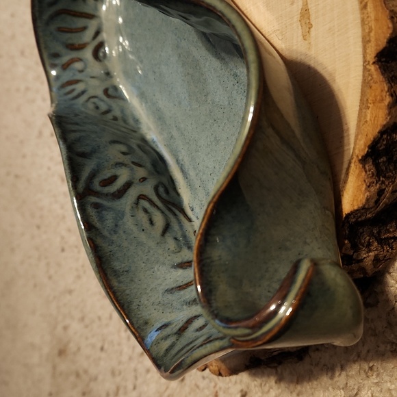 Hilborn Pottery Canada Blue Asparagus Dish NEW - Picture 2 of 8